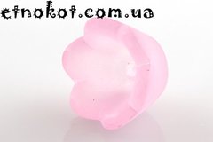 180г (≈700шт) Розовый Цветок, акриловые бусины, 10x6мм