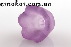 Фиолетовый Цветок, акриловые бусины, 10x6мм. На вес от 1грамма (≈4шт.)