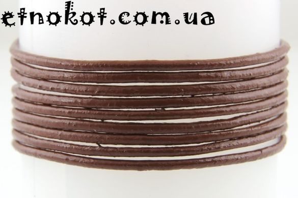 5 метров. 1мм молочный шоколад кожаный шнур для браслетов Chan Luu (Чан Лу)