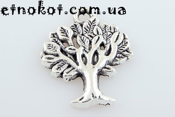 57 штук. Дерево життя срібляста підвіска, 21x17мм