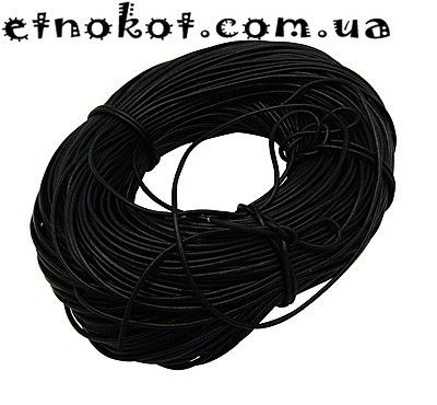 1мм черный кожаный шнур для браслетов Chan Luu (Чан Лу)