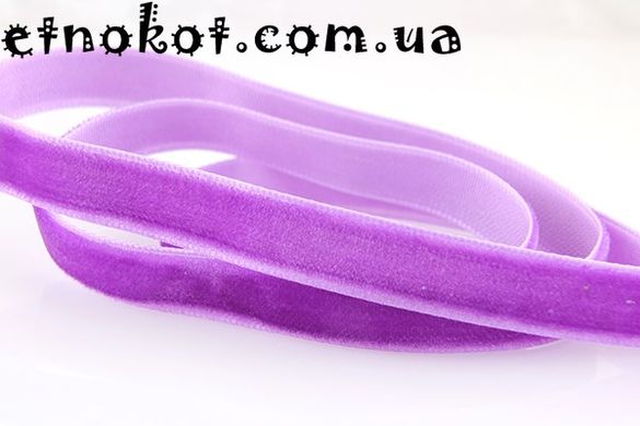 Фиолетовая бархатная лента для чокера, 10мм
