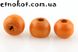 50гр. (≈300шт) Оранжевые 8мм деревянные бусины
