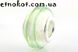 Бусины Зеленые со спиралью в стиле Пандора, Лэмпворк, 14x9мм