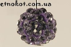 Бусины из полимерной глины Шамбала Фиолетовые, 10мм
