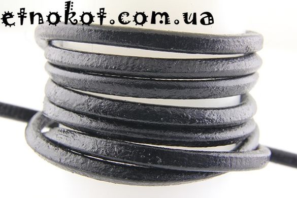Распродажа! 3мм черный кожаный шнур для браслетов Chan Luu (Чан Лу). 2 отрезка 102см+60см
