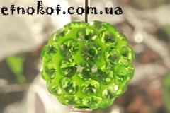 Бусины из полимерной глины Шамбала Зеленые, 10мм