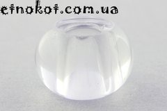 Прозрачные стеклянные бусины Пандора 15x10мм