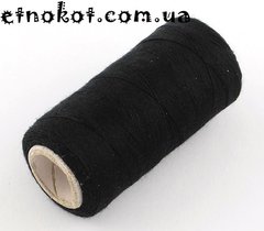 Черная швейная полиэстеровая нитка 40/2 (210м)