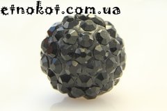 Бусины из полимерной глины Шамбала Черные, 12мм