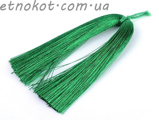 Зеленые кисточки для сережеек пара (2шт), 80мм