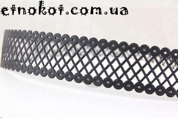 Черная сетка-лента для чокера, 22мм
