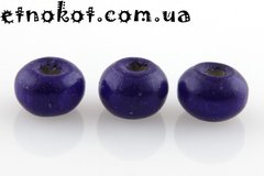 50гр. (≈1200шт) Фиолетовые деревянные бусины, 6x4мм