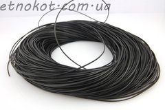 1мм квадратый черный кожаный шнур для браслетов Chan Luu (Чан Лу)