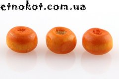 Оранжевые деревянные бусины, 6x4мм. На вес от 1грамма (≈26шт)