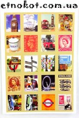 Великобритания почтовые марки-01 стикеры для ежедневника, 13x9см