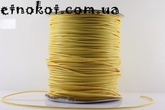 Вощенный полиэстровый шнур Желтый, 1,5мм. Упаковка 5 метров