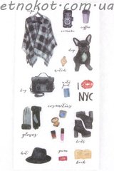 Нью-йоркский стил бумажные стикеры-наклейки для ежедневника, 8x16см