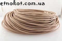 5 метров. 3мм бежевый кожаный круглый шнур, для браслетов Chan Luu (Чан Лу)