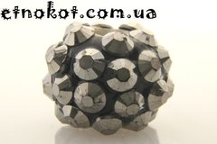 Бусины керамические Шамбала Темное Серебро, 12x10мм