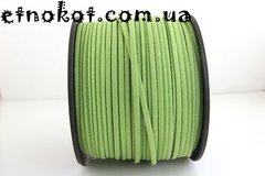Зеленый шнур искусственная замша, 2,5x1,5мм